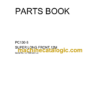 Komatsu PC130-8 Super Long Front 12m Parts Book