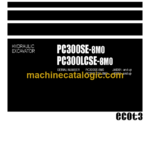 Komatsu PC300SE-8M0 PC300LCSE-8M0 Hydraulic Excavator Parts Book
