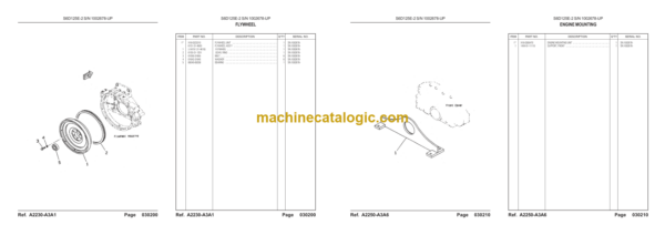 Komatsu D85E-SS-2 SN J11264-UP Parts Book