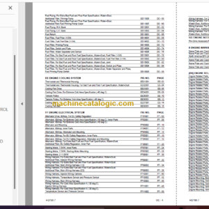 Komatsu HD75-7 Engine Parts Book