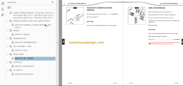 Manitou 160 ATJ ST5 S1 REPAIR MANUAL