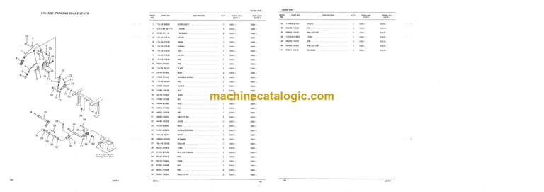 Komatsu D37E-1 D37P-1 Parts Book