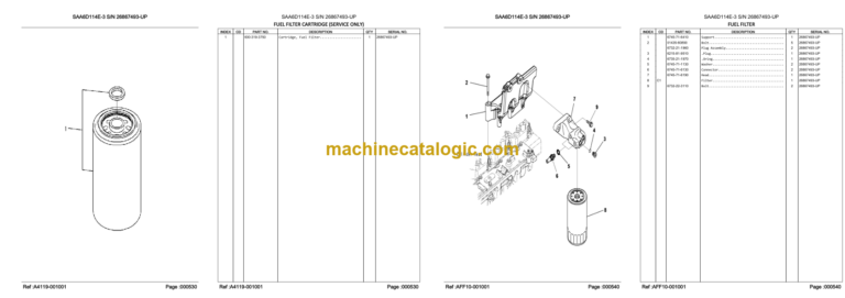 Komatsu PC300SE-8M0 PC300LCSE-8M0 Hydraulic Excavator Parts Book