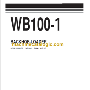 Komatsu WB100-1 Wheel Loader Parts Book