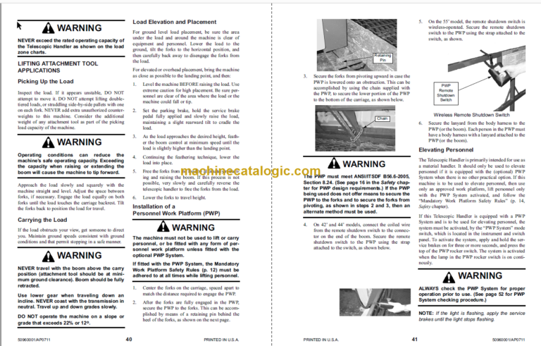 Manitou MT 8044XT Operator Manual