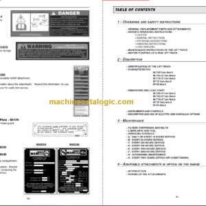 Manitou MT 732T Series A OPERATOR’S MANUAL