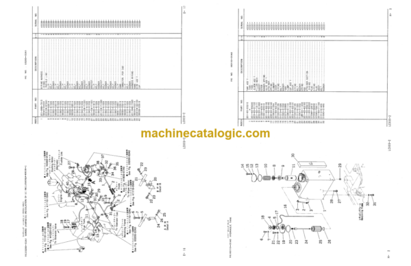 Komatsu LC605-2 Crawler Crane Parts Catalog