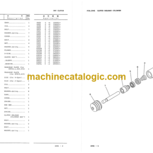 Komatsu FD20H FD25H FD30H-11 Parts Book