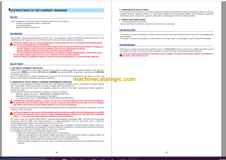 Manitou MT-X 1235 S Turbo Série 3-E3 Operator's Manual