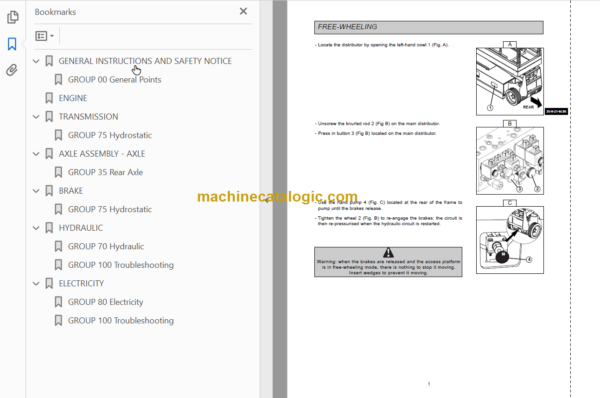 Manitou 81XE Repair Manual