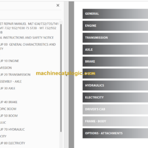 Manitou MT 732 100D ST3B S1 Repair Manual