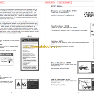 Manitou MT 523 OPERATOR’S MANUAL