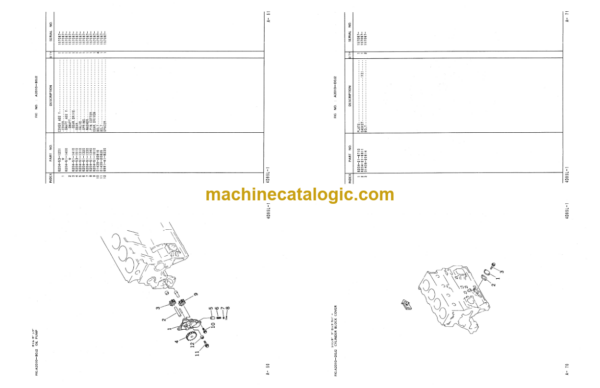 Komatsu LC605-2 Crawler Crane Parts Catalog