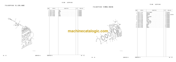 Komatsu PC150LC-6K PC150-6K Engine Parts Book