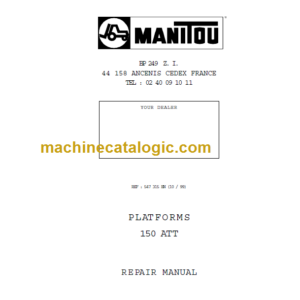 Manitou 150 ATT Repair Manual