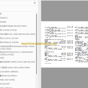 Komatsu PC300-7 PC300CSE-7 SAA6D114E-2 Parts Book