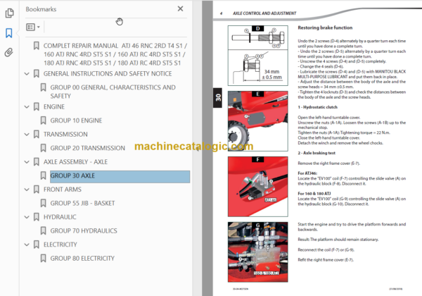 Manitou ATJ 46 T4 S1 REPAIR MANUAL