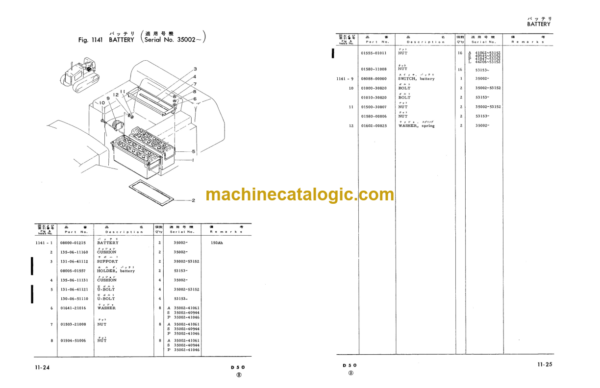 Komatsu D50A-15 D50P-15 D50PL-15 Bulldozer Parts Catalog