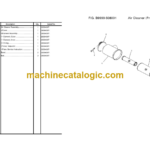 Komatsu PC210-8M0 PC210LC-8M0 Hydraulic Excavator Parts Book