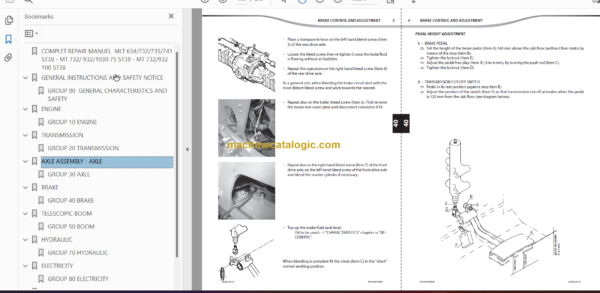 Manitou MT 932 100D ST3B S1 Repair Manual