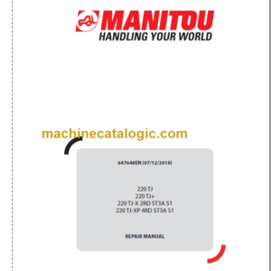 Manitou 220 TJ REPAIR MANUAL