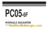 Komatsu PC05-6F Hydraulic Excavator Parts Catalog