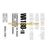 Komatsu WA180-1B Parts Catalog