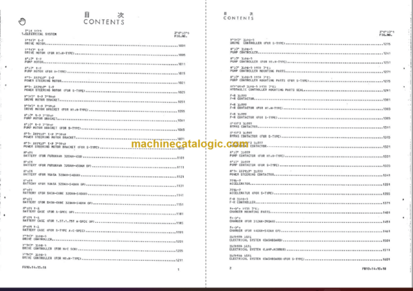 Komatsu FB10(L)(H(1)) 14 15 18-5 Parts Book