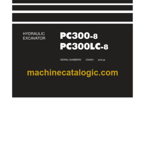 Komatsu PC300-8 PC300LC-8 Hydraulic Excavator Parts Book