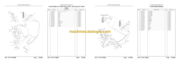 Komatsu PC100F-6Z SN J40001-UP Parts Book