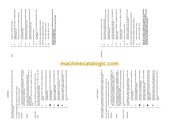 Komatsu WB70A-1 Backhoe Loader Parts Book