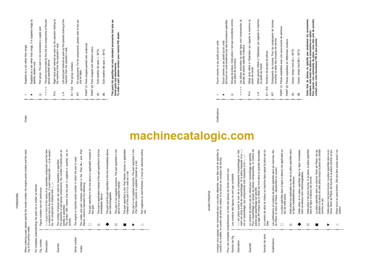 Komatsu WB70A-1 Backhoe Loader Parts Book