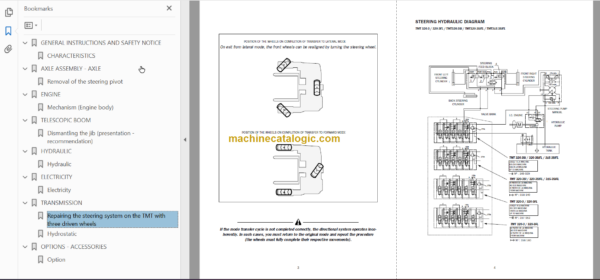 Manitou TMT 320-3 REPAIR MANUAL