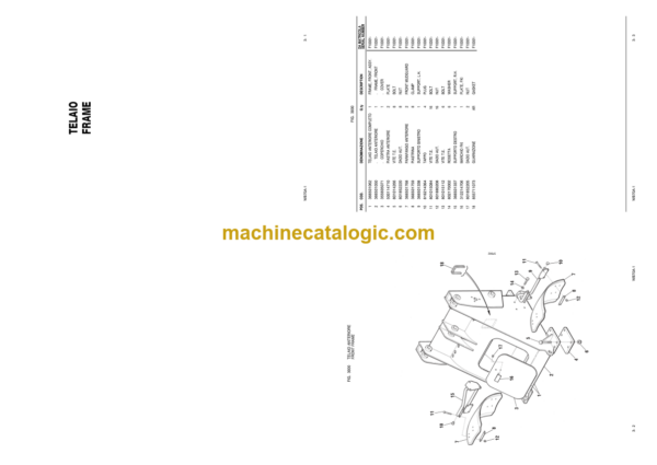 Komatsu WB70A-1 Backhoe Loader Parts Book