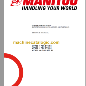 Manitou MT 930 HA 75K ST5 S1 Service Manual