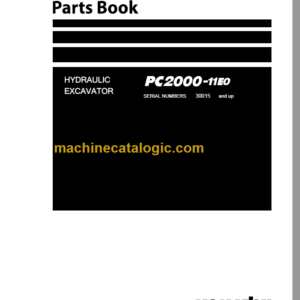 Komatsu PC2000-11E0 Hydraulic Excavator Parts Book