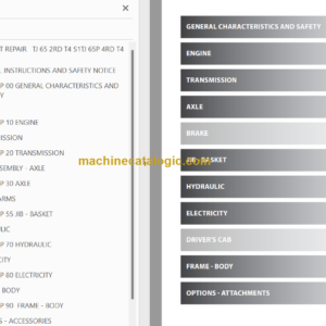 Manitou TJ 65T4 S1 Repair Manual