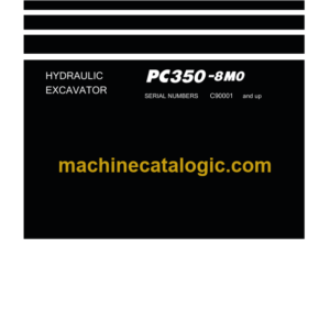 Komatsu PC350-8M0 Hydraulic Excavator Parts Book