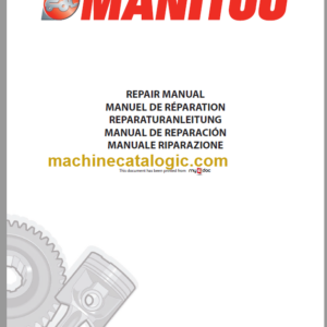 Manitou MT 1840 A Repair Manual