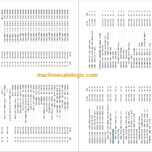 Komatsu FH100-1 FH120-1 FH135-1 FH160-1 Forklift Truck Chassis Parts Book