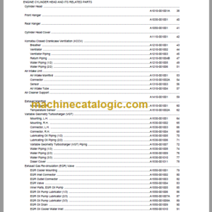 Komatsu PC2000-11E0 Hydraulic Excavator Parts Book