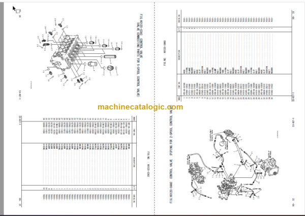 Komatsu FH100-1 FH120-1 FH135-1 FH160-1 Forklift Truck Chassis Parts Book