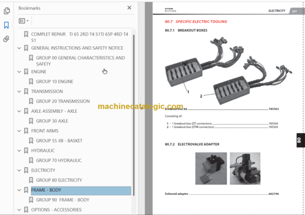 Manitou TJ 65T4 S1 Repair Manual