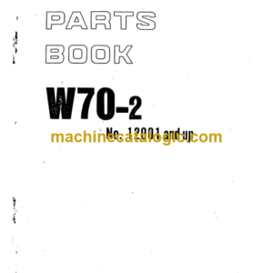 Komatsu W70-2 Parts Book