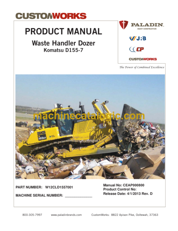 Komatsu D155-7 Product Manual