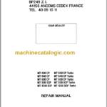 Manitou MT 830CP T Repair Manual