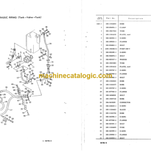 Komatsu W70-2 Parts Book