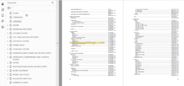 Komatsu WA320-5 Wheel Loader Parts Book