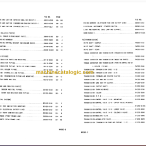 Komatsu WA380-3 Wheel Loader Parts Book