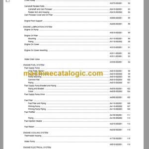 Komatsu WA480-8 Wheel Loader Parts Book